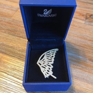 BNWT Swarovski Crystal Butterfly Ring